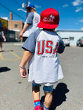 Solid Red Logo Snapback - Customize your Logo Color