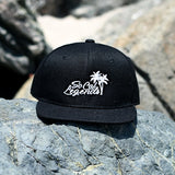 Solid Black Logo Snapback - Customize your Logo Color