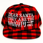 RTS YOUTH Red Plaid THEY ARE NAUGHTY Snapback