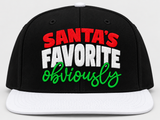 SANTA'S FAVORITE OBVIOUSLY Snapback