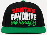 SANTA'S FAVORITE OBVIOUSLY Snapback