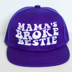 RTS YOUTH Purple with White MAMA'S BROKE BESTIE Snapback