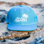 Solid Turquoise Logo Snapback - Customize your Logo Color