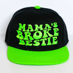 RTS YOUTH Black/Lime Green with Lime Green MAMA'S BROKE BESTIE Snapback