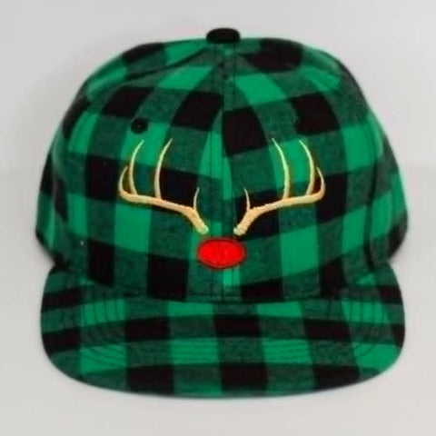 RTS YOUTH Green Plaid RUDOLPH Snapback