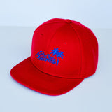 Solid Red Logo Snapback - Customize your Logo Color