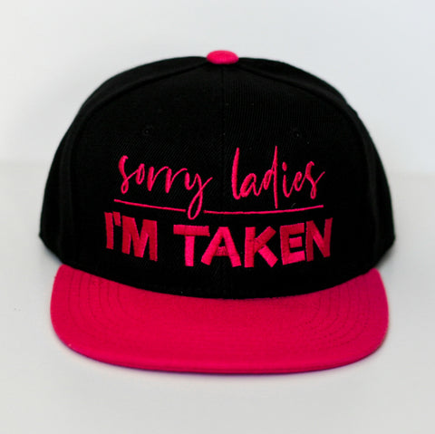 RTS YOUTH Black/Hot Pink Sorry Ladies Snapback