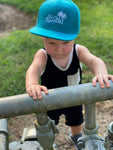 Solid Turquoise Logo Snapback - Customize your Logo Color