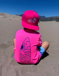 SOLID HOT PINK LOGO SNAPBACK - CUSTOMIZE YOUR LOGO COLOR