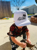 Solid White Logo Snapback - Customize your Logo Color