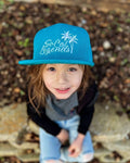 Solid Turquoise Logo Snapback - Customize your Logo Color