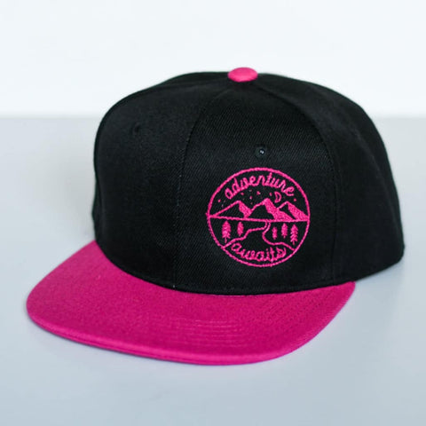 RTS YOUTH Black/Pink ADVENTURE AWAITS Snapback