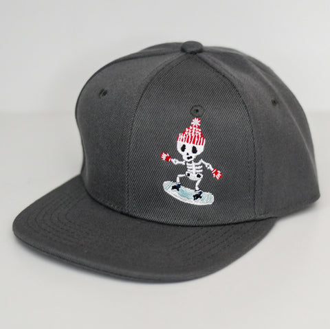 Snowboarding Skeleton Snapback