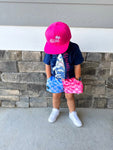 SOLID HOT PINK LOGO SNAPBACK - CUSTOMIZE YOUR LOGO COLOR