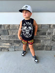 White/Black Logo Snapback