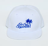 Solid White Logo Snapback - Customize your Logo Color