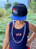 Red White & Bluey Snapback