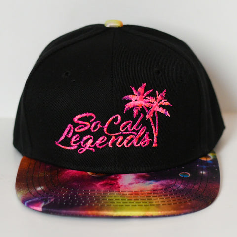 RTS YOUTH Black/Galaxy with Pink Logo Snapback