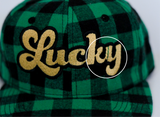 RTS YOUTH Green Plaid LUCKY Snapback **TINY ERROR**