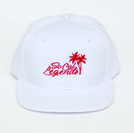 Solid White Logo Snapback - Customize your Logo Color