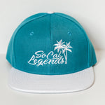 RTS ADULT Turquoise/White Logo Snapback