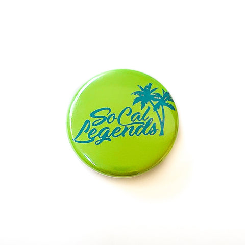 Lime Green Turquoise Logo Button