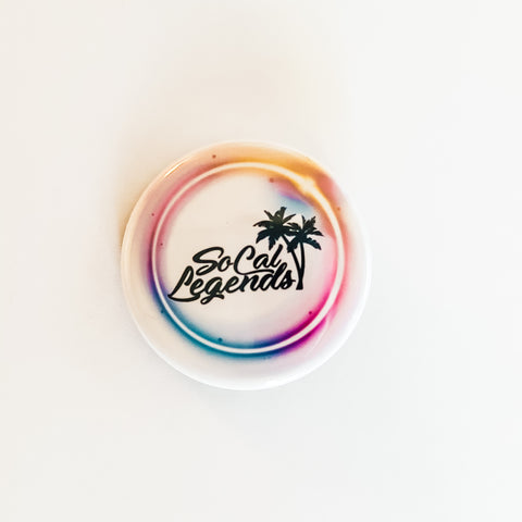 Rainbow Circle Logo Button