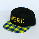 RTS YOUTH Black with Blue/Yellow Plaid with Yellow NERD Snapback