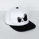 White/Black with Black Jack Eyes Snapback