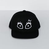 RTS YOUTH Black with White Sally Eyes Snapback