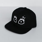 RTS YOUTH Black with White Sally Eyes Snapback