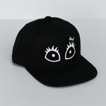 RTS YOUTH Black with White Sally Eyes Snapback