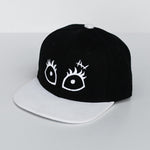 RTS Black/White with White Sally Eyes Snapback