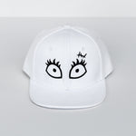 RTS White with Black Sally Eyes Snapback