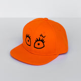 RTS Solid Orange with Black Sally Eyes Snapback