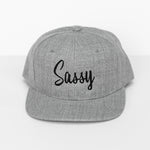 RTS Solid Grey with Black SASSY Snapback