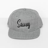 RTS Solid Grey with Black SASSY Snapback