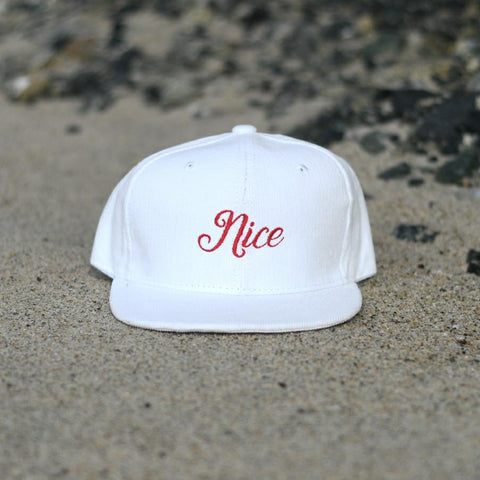 RTS YOUTH White CorduroyNICE Snapback