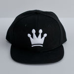 RTS TODDLER Solid Black with White CROWN