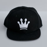 RTS TODDLER Solid Black with White CROWN