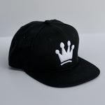 RTS TODDLER Solid Black with White CROWN