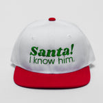 RTS YOUTH White/Red SANTA! I KNOW HIM Snapback