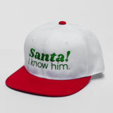 RTS YOUTH White/Red SANTA! I KNOW HIM Snapback