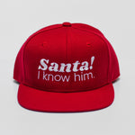 RTS YOUTH Red SANTA! I KNOW HIM Snapback