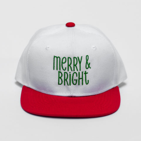 RTS YOUTH White/Red MERRY & BRIGHT Snapback