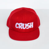 RTS TODDLER Solid Red with White CRUSH Snapback