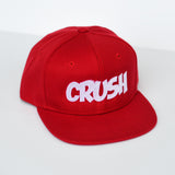 RTS TODDLER Solid Red with White CRUSH Snapback