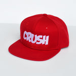 RTS TODDLER Solid Red with White CRUSH Snapback