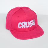 RTS Solid Pink with White CRUSH Snapback