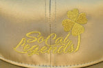 RTS Solid Gold with Gold CLOVER SOCAL LOGO Snapback